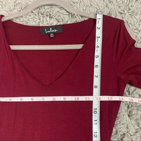 Lulus Red Long Sleeve Bodycon Mini Dress - Picture 12 of 14